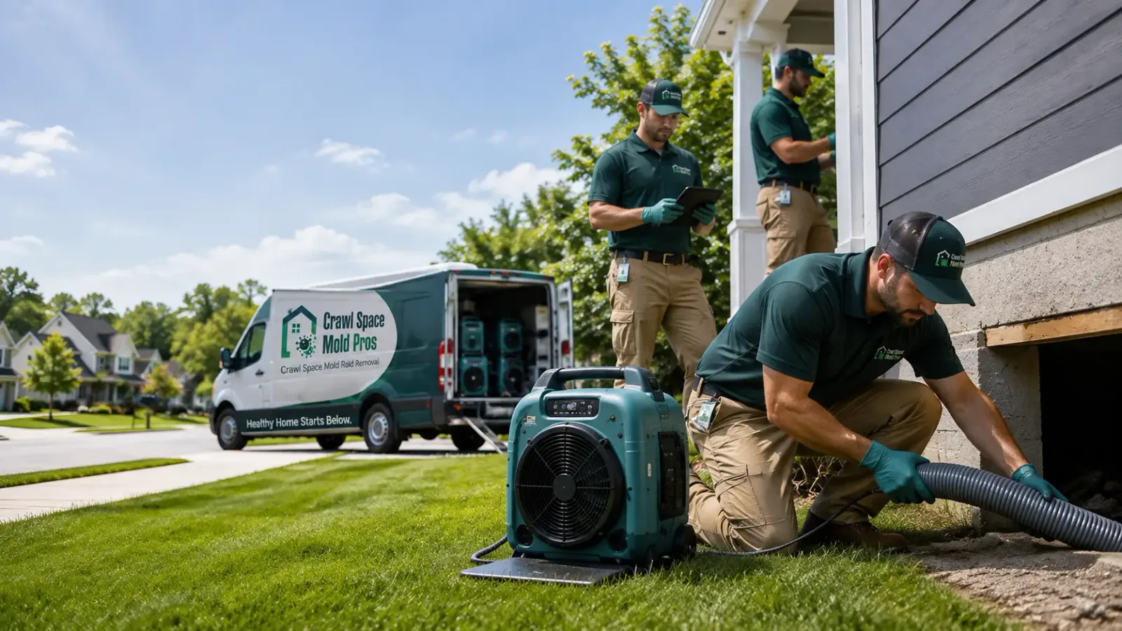 Crawl Space Mold Removal in Moriches, NY